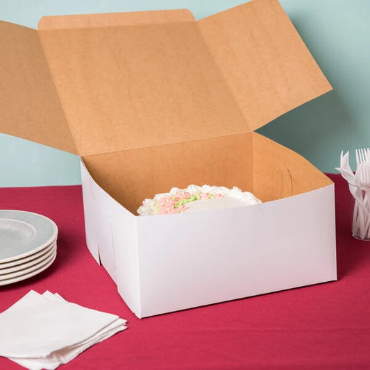 12X12X6 WHITE BAKERY BOX