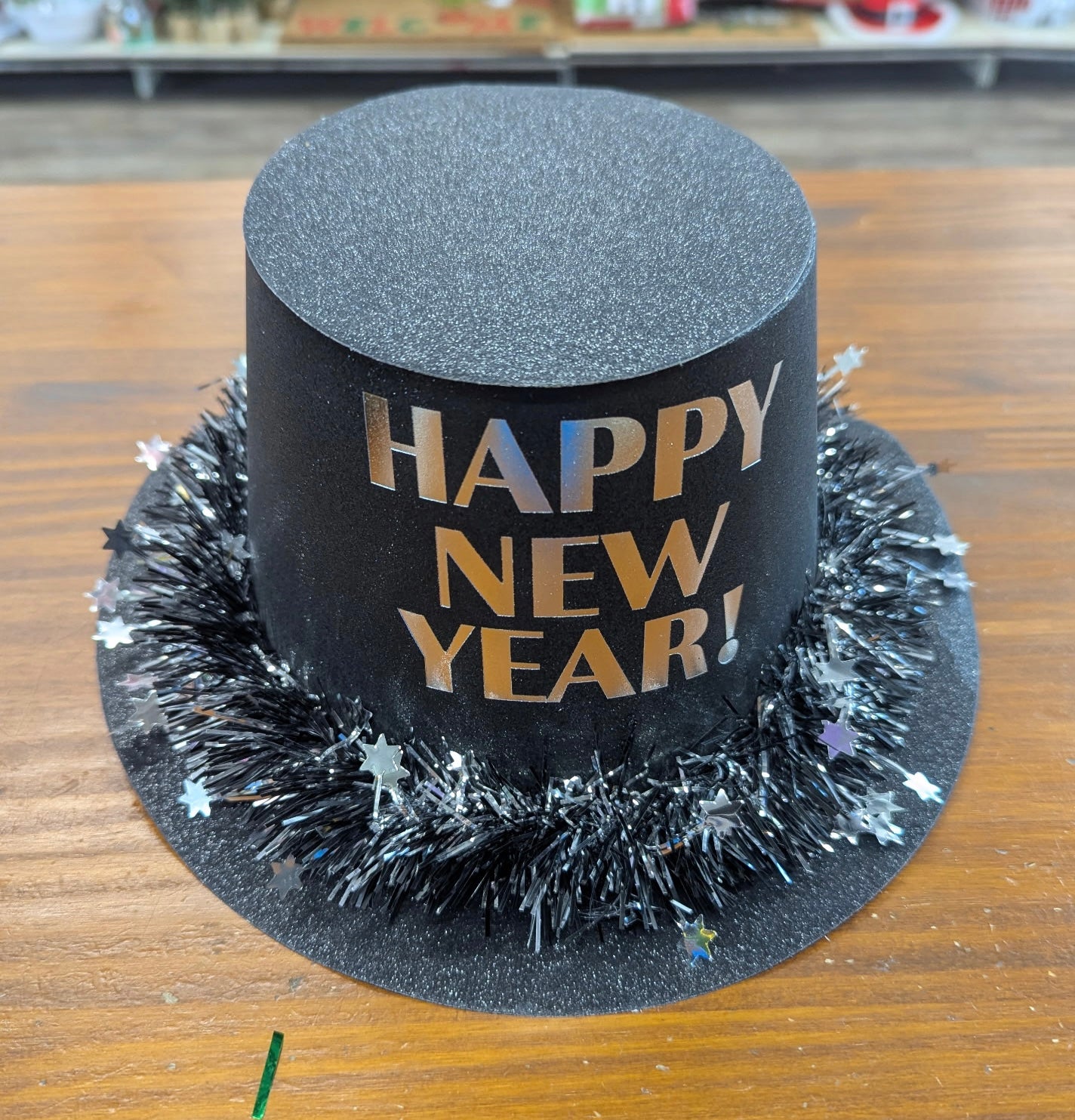 HNY PAPER TOP HAT - SILVER
