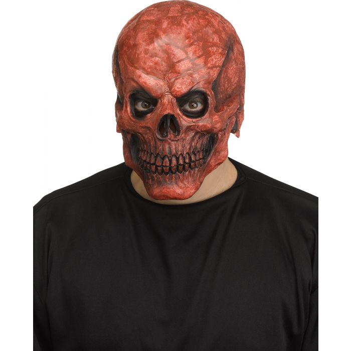 REALISTIC SKULL MASK RED