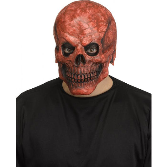 REALISTIC SKULL MASK RED