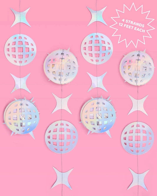 DISCO PARTY GARLAND DECORATIONS