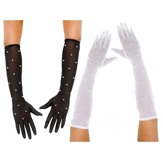 PEARL MESH GLOVES ASST