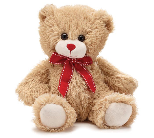 PLUSH 10" BEIGE VDAY BEAR