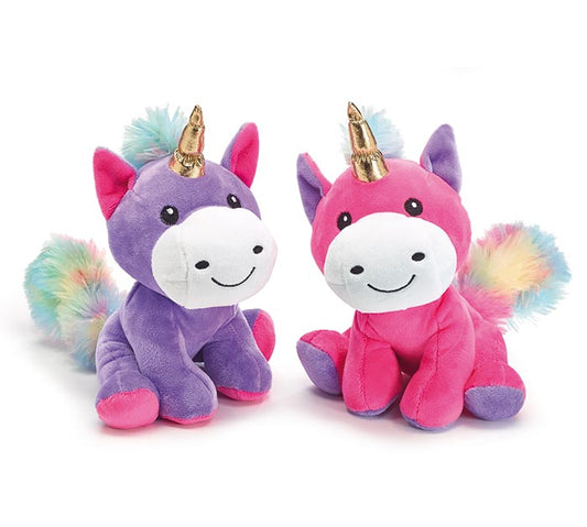 PLUSH PINK & PURPLE UNICORN