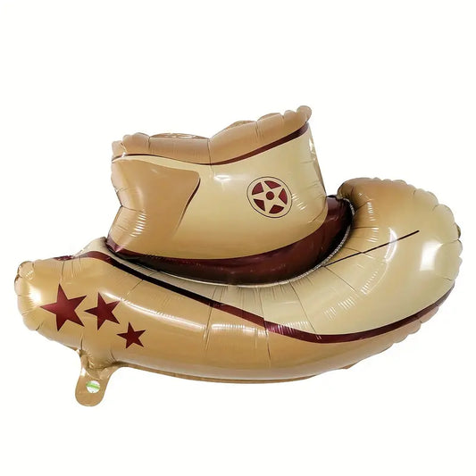 18" COWBOY HAT SHAPED MYLAR