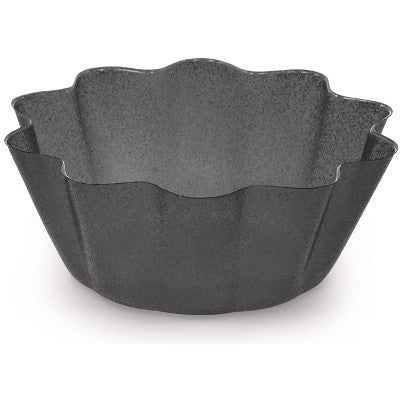 BLACK GLITZ FLUTED BOWL