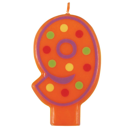 #9 DECORATIVE BIRTHDAY CANDLE