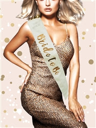 BRIDE TO BE SASH ROSE GOLD