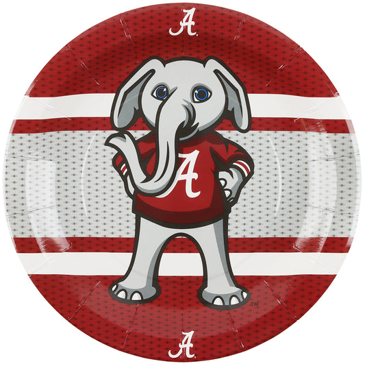 ALABAMA ROLL TIDE 9" PPR PLATE 8CT