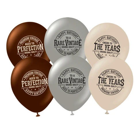 AGED TO PERFECTION LTX BALLOONS 6CT