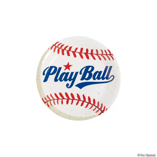 BASEBALL PARTY 7" PPR PLATE 8CT
