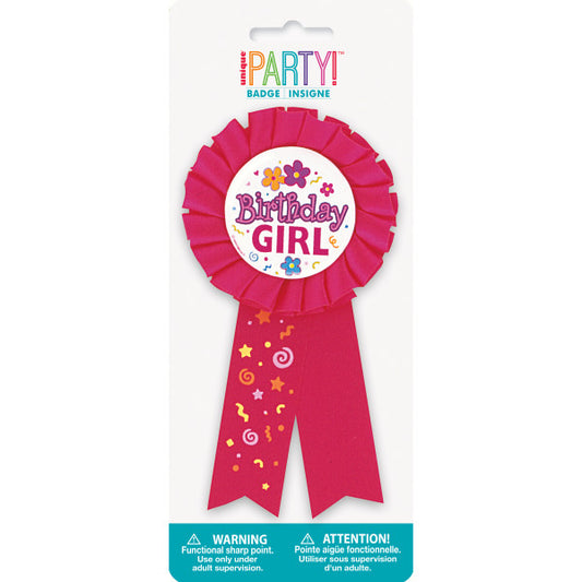 BIRTHDAY GIRL AWARD BADGE