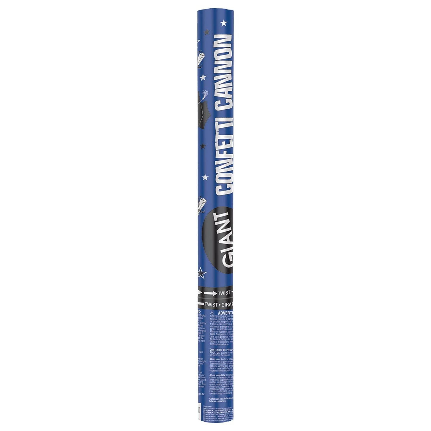 GRAD CONFETTI CANNON BLUE