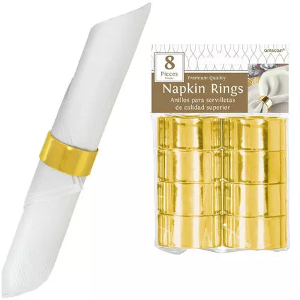 NAPKIN RING 8CT GOLD