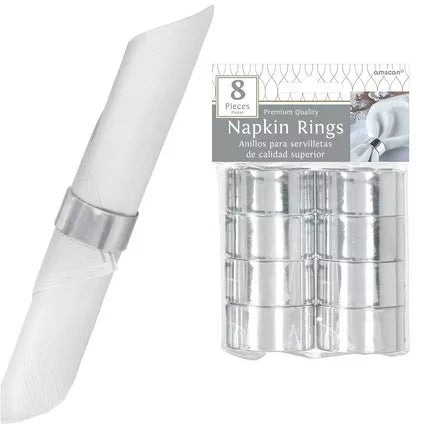 NAPKIN RING 8CT SILVER