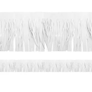 WHITE FRINGE 10 FT