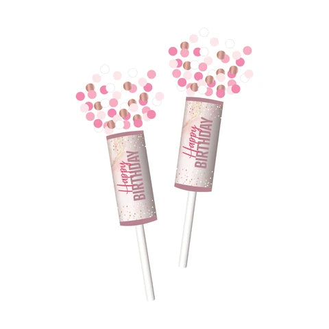 BLUSH BIRTHDAY CONFETTI POPPER 2CT