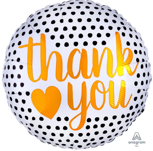 THANK YOU MODERN DOTS 18" MYLAR