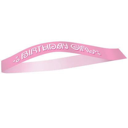 DLX BDAY GIRL SATIN SASH