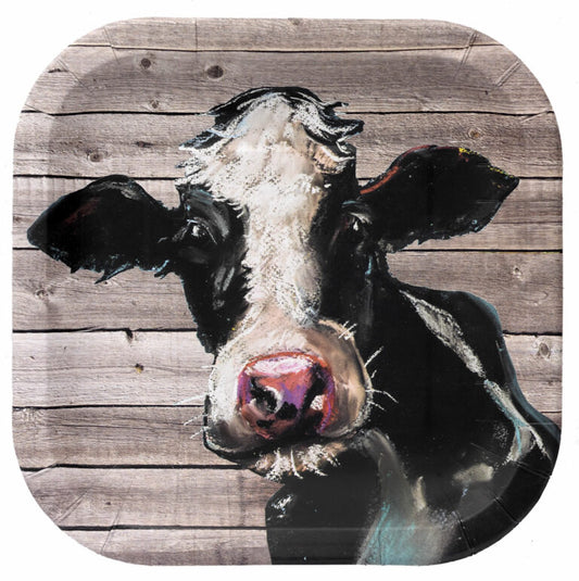FARM TABLE COW 9" PLATES