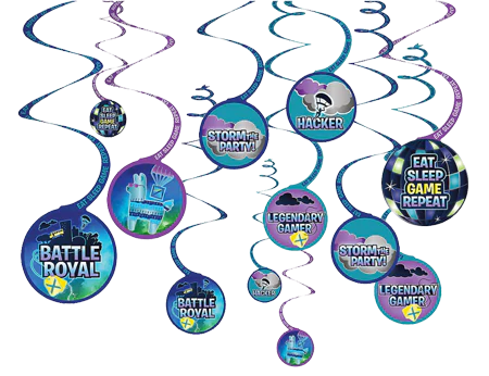 BATTLE ROYAL SWIRL DECOR