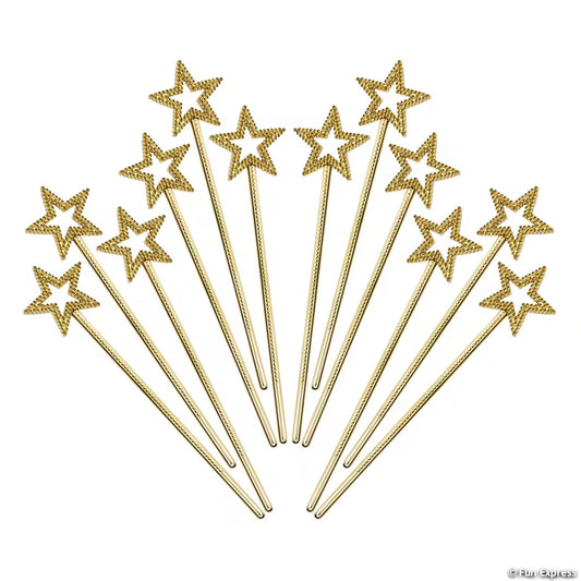 GOLD PLASTIC STAR WAND