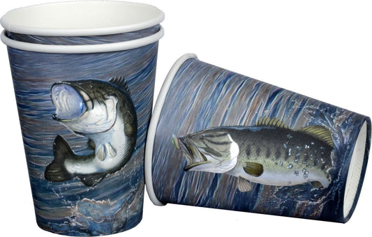 GONE FISHIN' 12OZ CUPS