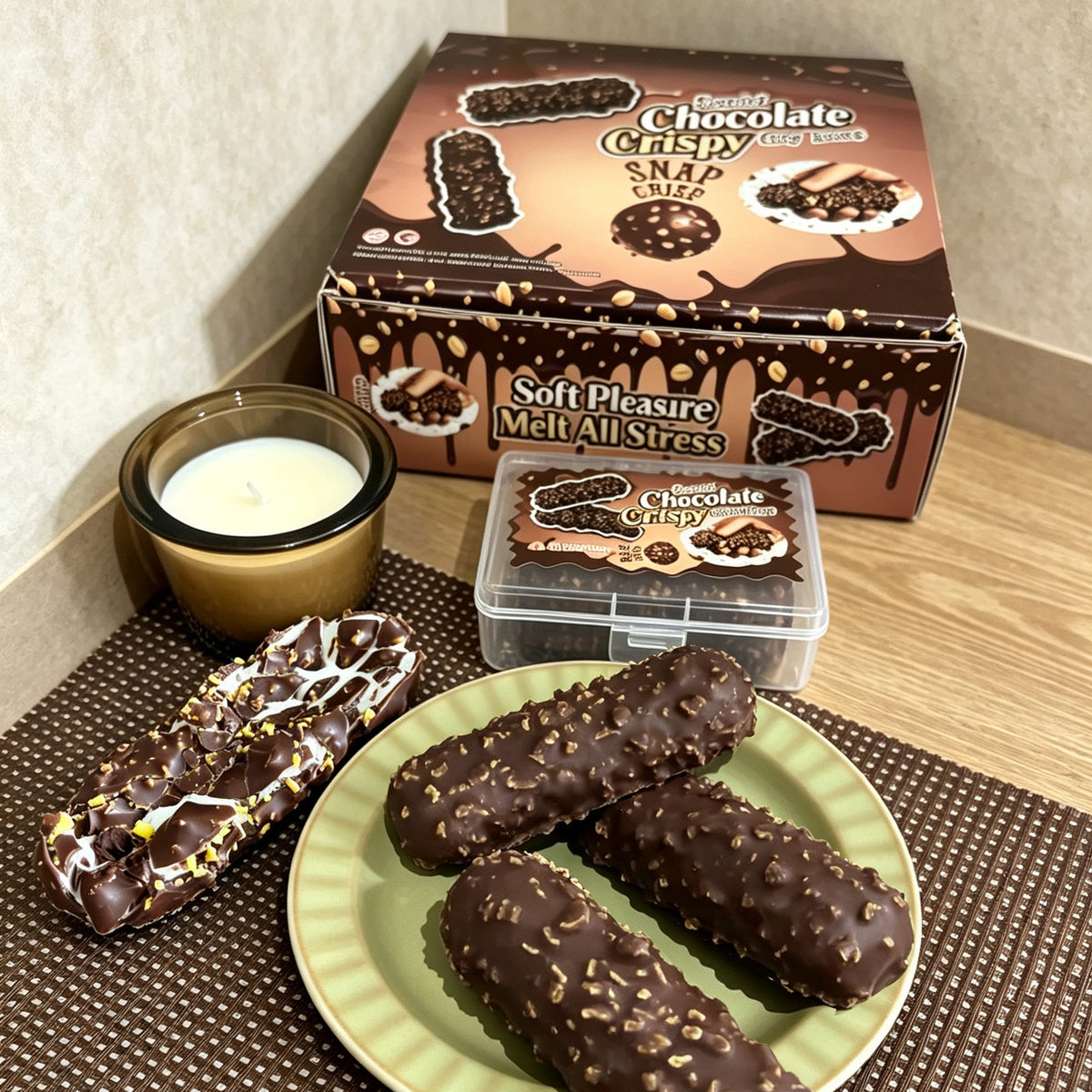 CRISPY CHOCOLATE WAX CRACKING SQUISHY