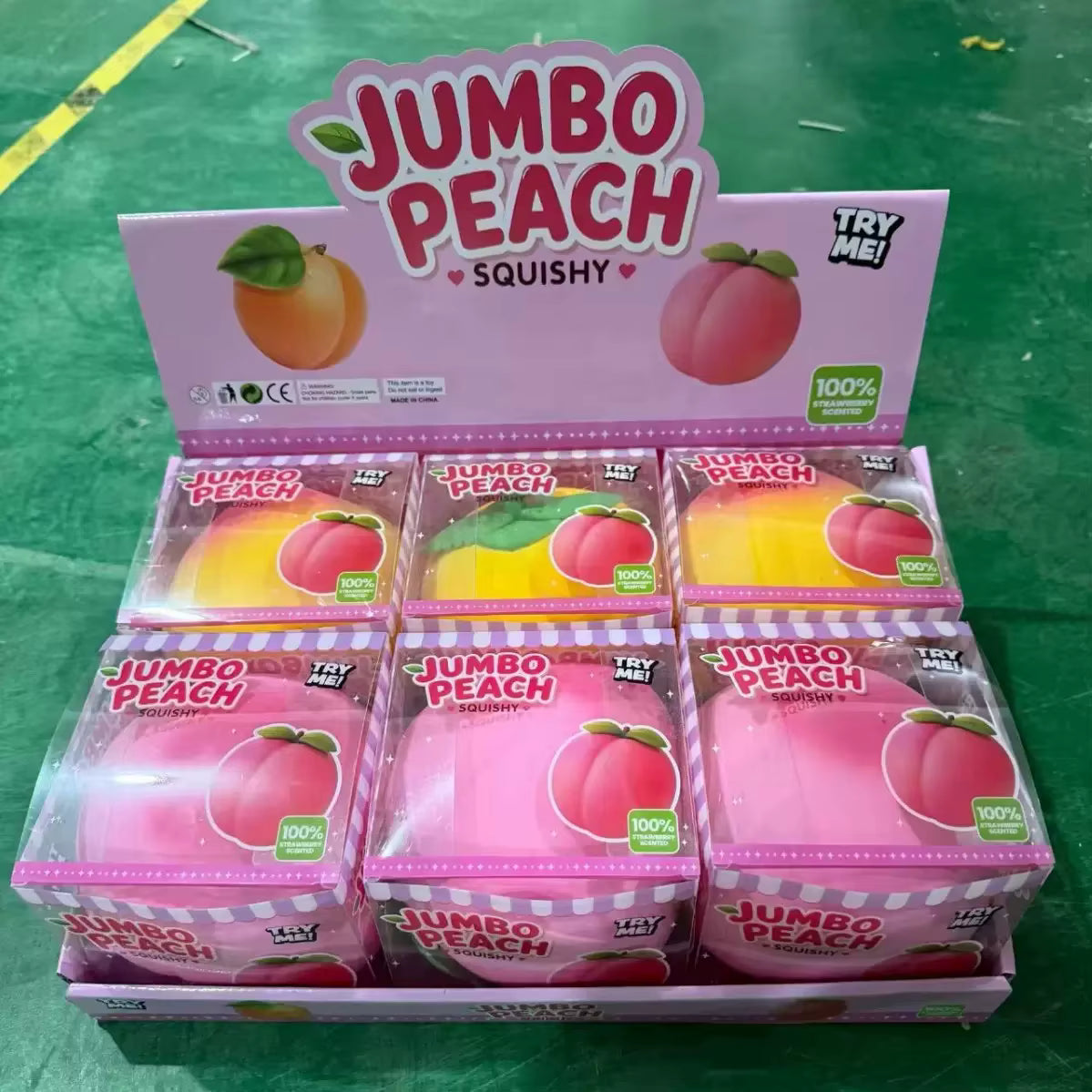 JUMBO PEACH SQUISHY 2 COLORS