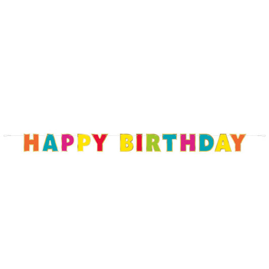 RAINBOW HAPPY BIRTHDAY BANNER