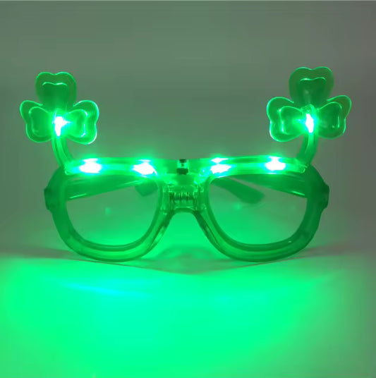 ST. PATRICK'S DAY BLINKING FUNGLASSES