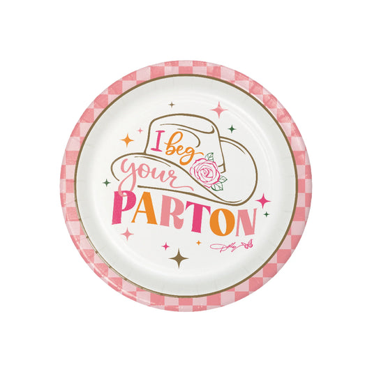 I BEG YOUR PARTON 7" PPR PLATE