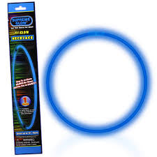22" GLOW NECKLACE BLUE