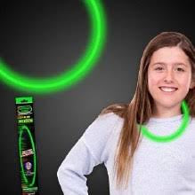 22" GLOW NECKLACE GREEN