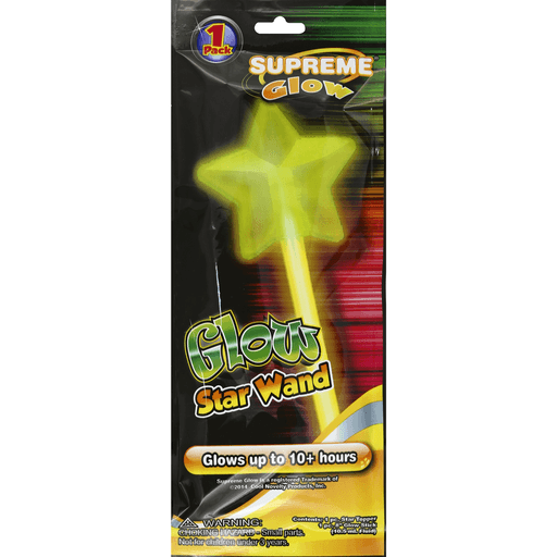 YELLOW GLOW STAR WAND