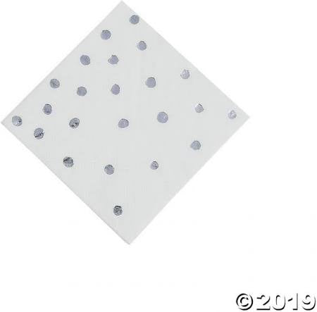BN WHITE WITH SILVER DOTS