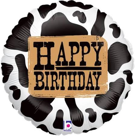 WESTERN BIRTHDAY 18" MYLAR-PKG