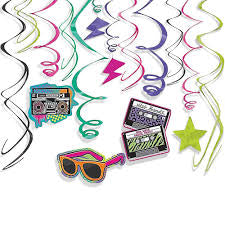 TOTALLY 80'S SWIRL DECOR