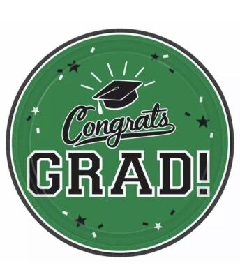 GRAD 9 IN PAPER PLATE - GREEN