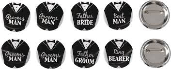 GROOMS BRIDAL PARTY BOTTONS