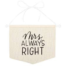 BRIDE CANVAS CHAIR SIGN