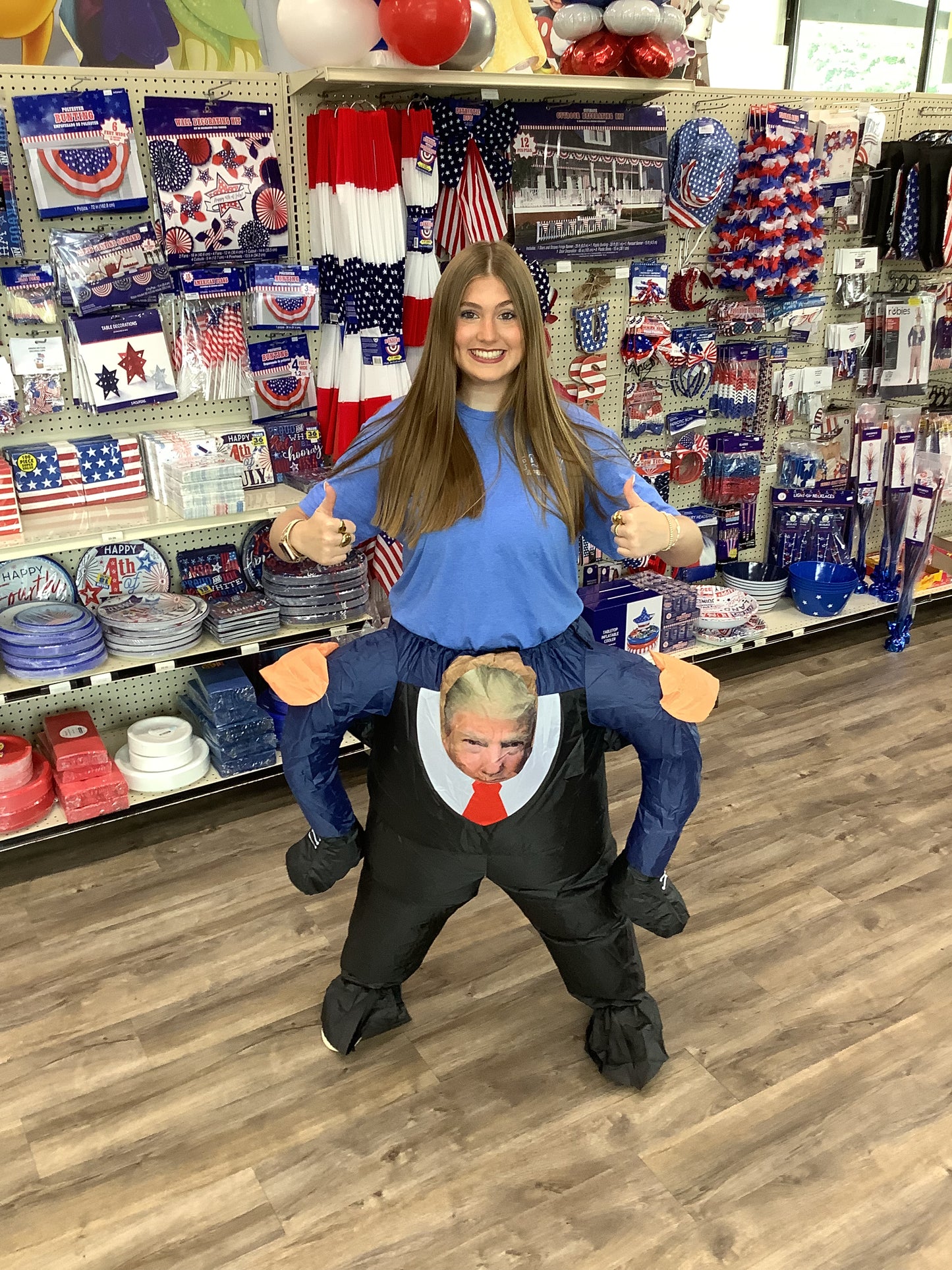 INFLATABLE TRUMP ADULT STD COSTUME