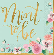 MINT TO BE BEVERAGE NAPKINS