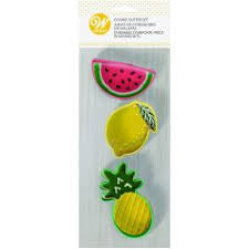 FRUIT 3 PC COOKIE CUTTER SET