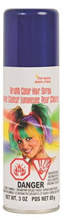 BRIGHT COLOR HAIRSPRAY-BLUE