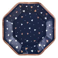 NAVY BRIDE 7 IN OCT PAPER PLATE