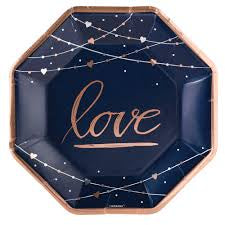 NAVY BRIDE 10" OCT MET PLATES