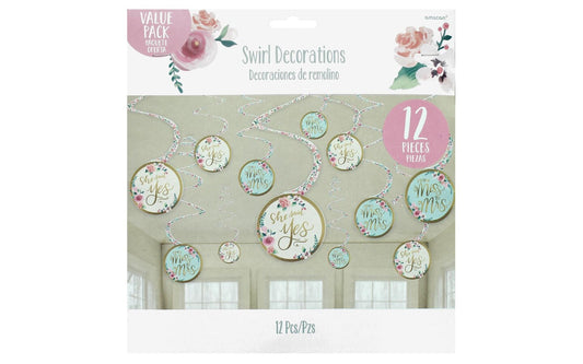 MINT TO BE SPIRAL DECORATIONS