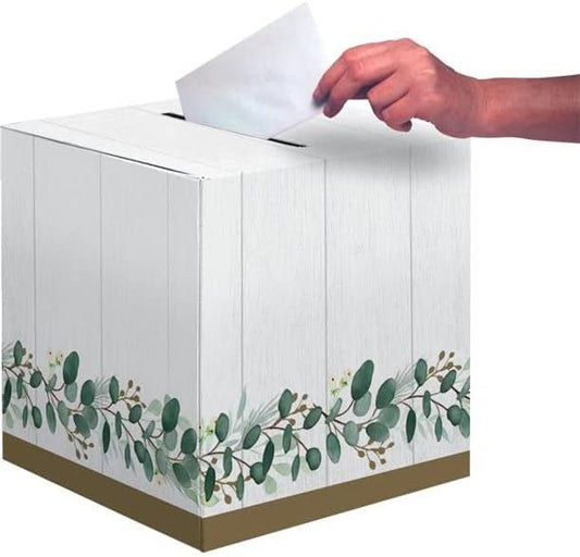CARD BOX EUCALYPTUS GREENS