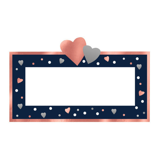 NAVY BRIDE PLACE CARDS